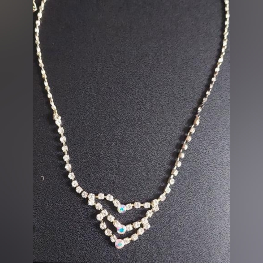 Sparkle Rhinestone Prom Necklace - Picture 4 of 4